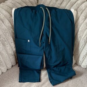 Fabletics Teal Straight-Leg Jogger Pants